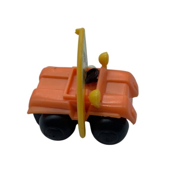 Vtg Lion Driving Safari Jeep Wind-Up Toy Car Sail Design Wind Up WORKS - Picture 3 of 7